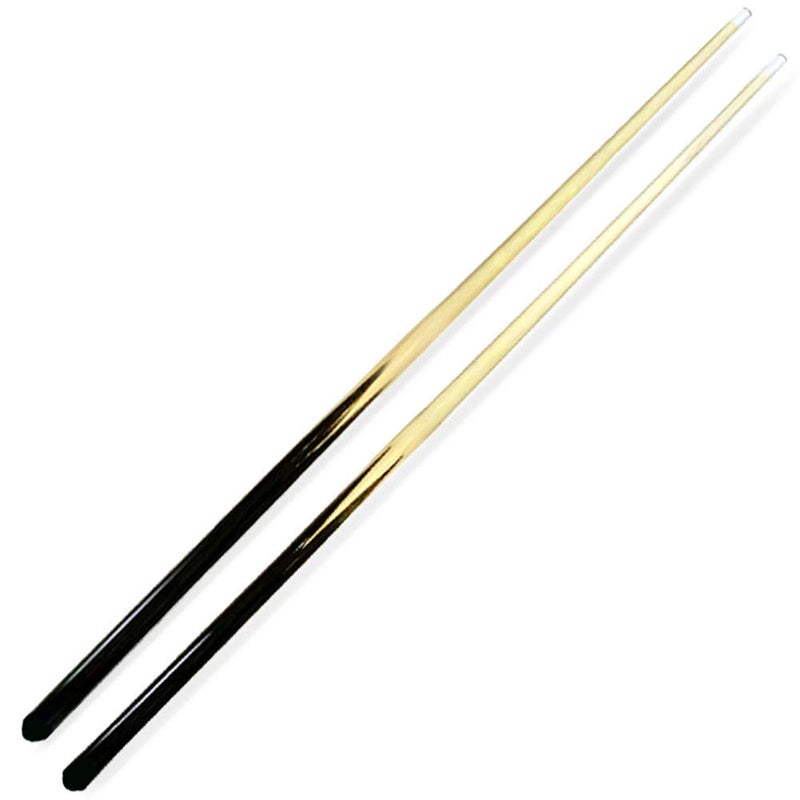 ISPiRiTo Pool Cues 1-Piece 36" Shorty Cues Children's Cues Kids Billiard House Cue Stick Hardwood 13mm Glue-on Tips, Set of 2 - Image 1